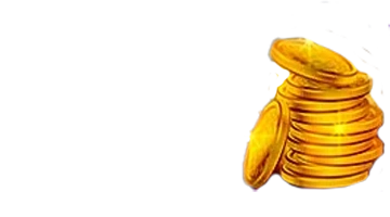 Изображение стопки золотых монет, представляющее бонус кэшбэка в Интернет-казино Волна.